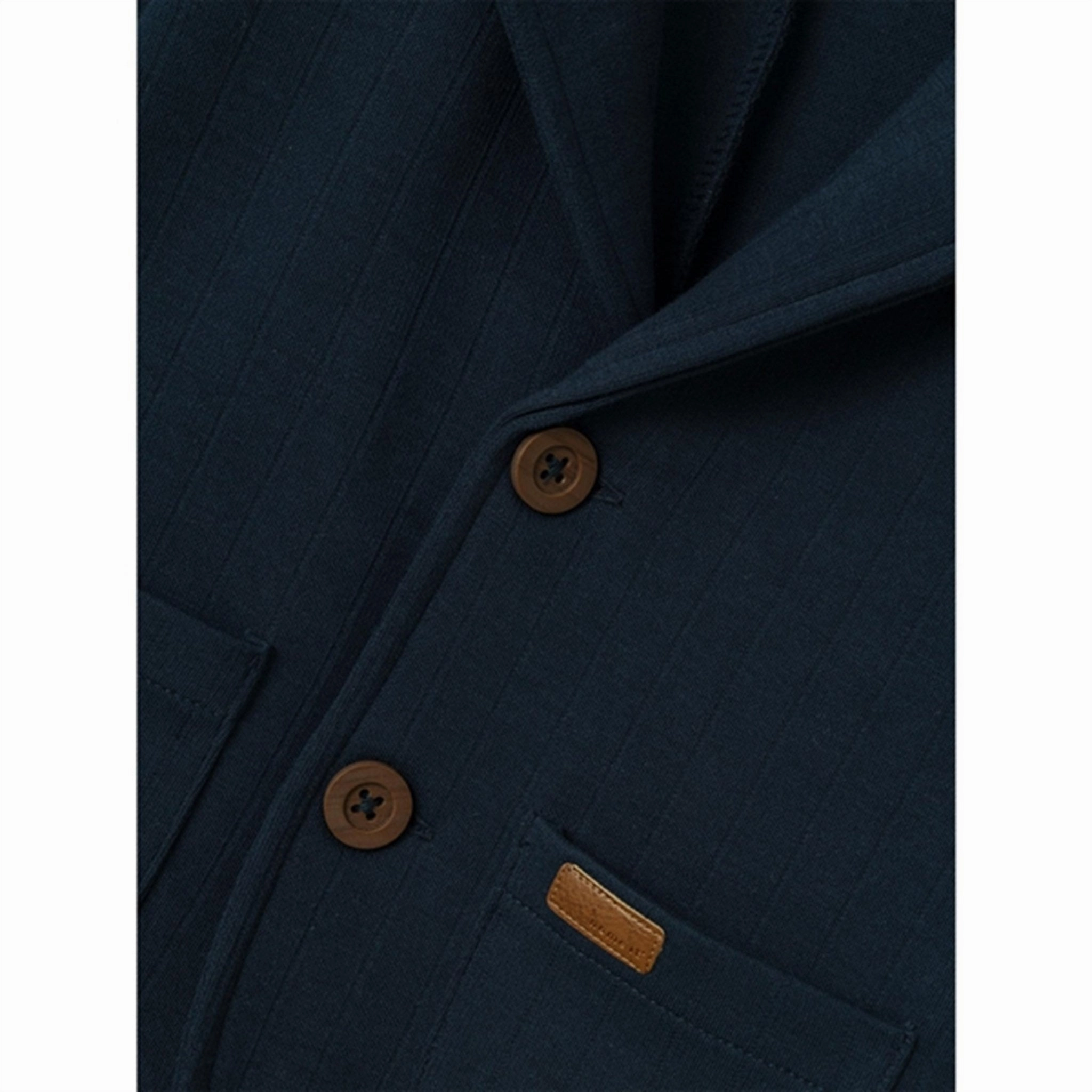 Name it Dark Sapphire Franklin Solid Sweat Blazer Classic Style