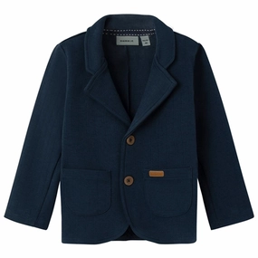 Chilly Day Comfort Professional Look Name it Dark Sapphire Franklin Solid Sweat Blazer