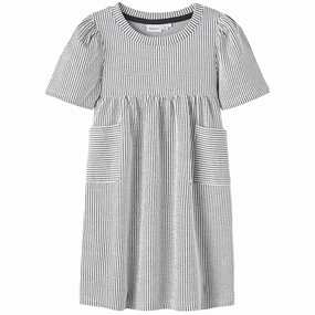 Name it Dark Sapphire Freja Dress Comfortable Silhouette