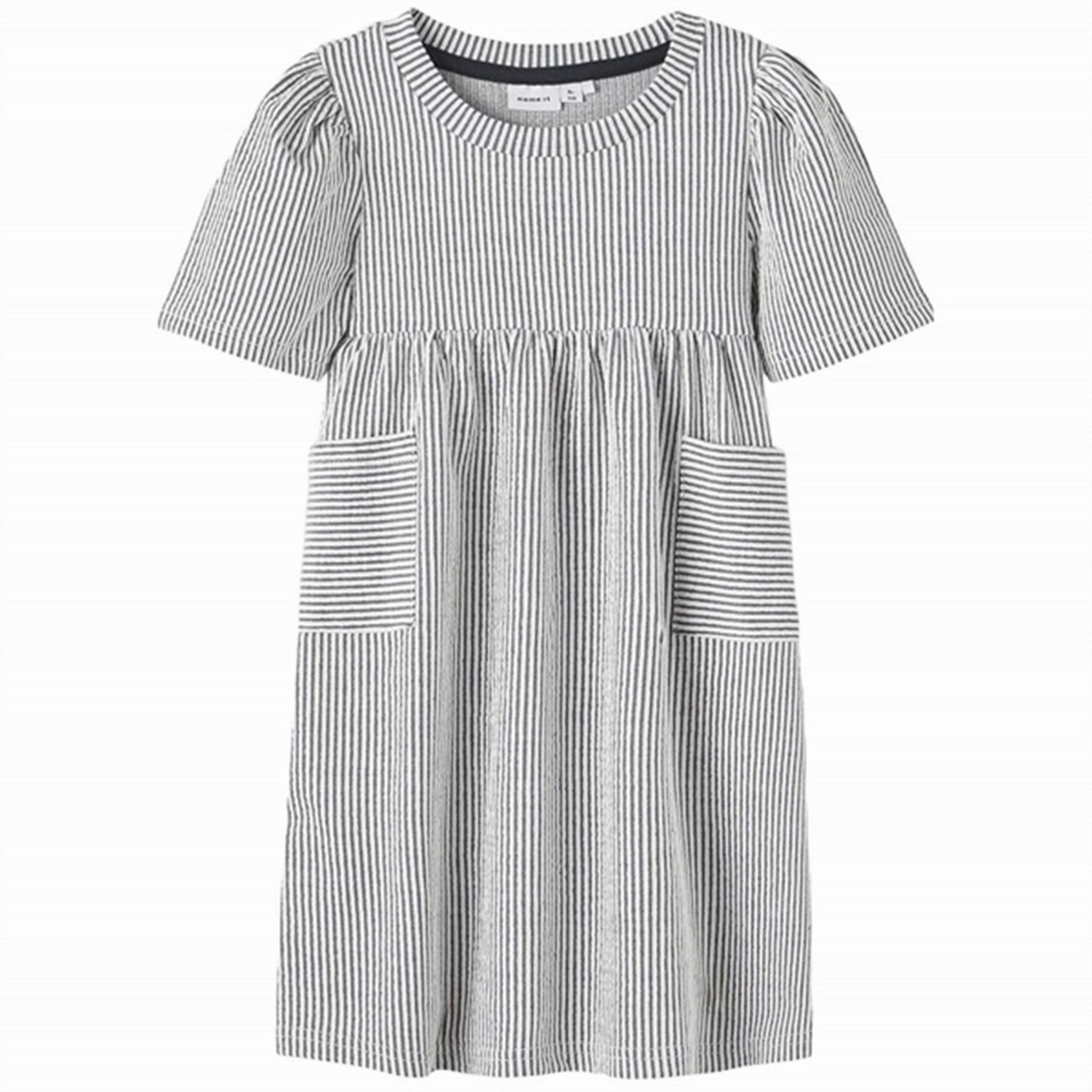 Name it Dark Sapphire Freja Dress Comfortable Silhouette