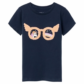 Minimalist Stitching Name it Dark Sapphire Hilde T-Shirt