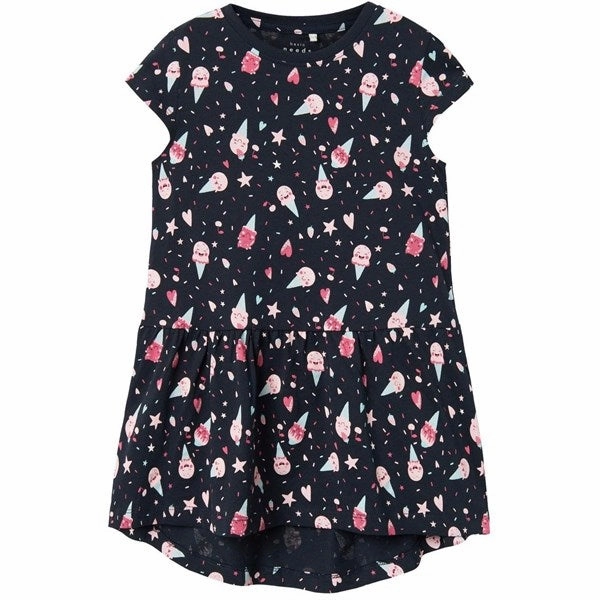 Name it Dark Sapphire Icecream Vigga Dress Noos Festival-Ready Elegance Glow