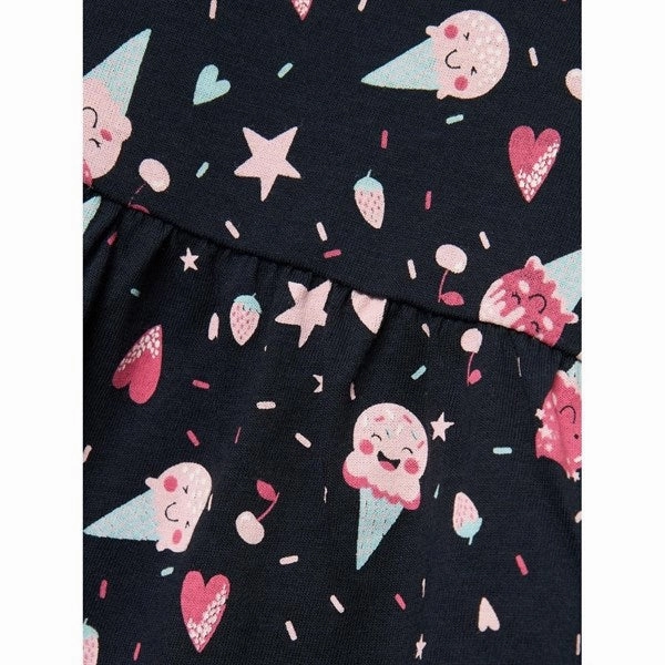 Name it Dark Sapphire Icecream Vigga Dress Noos slim cut