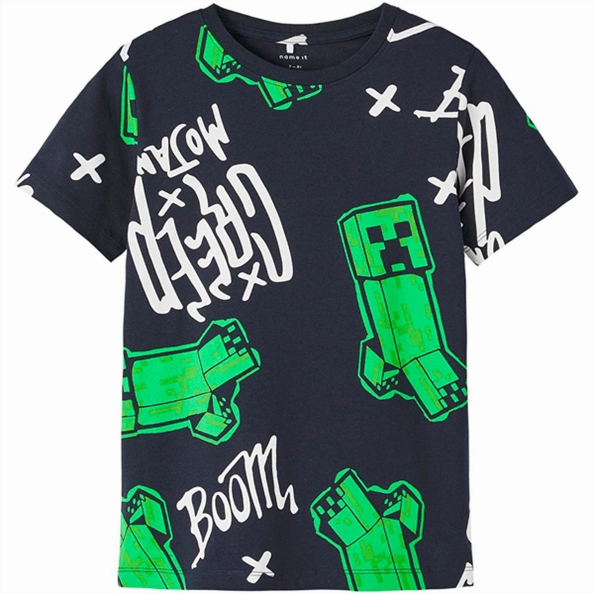 Name it Dark Sapphire Jaffi Minecraft T-Shirt Modern Trend Look Striped modernity