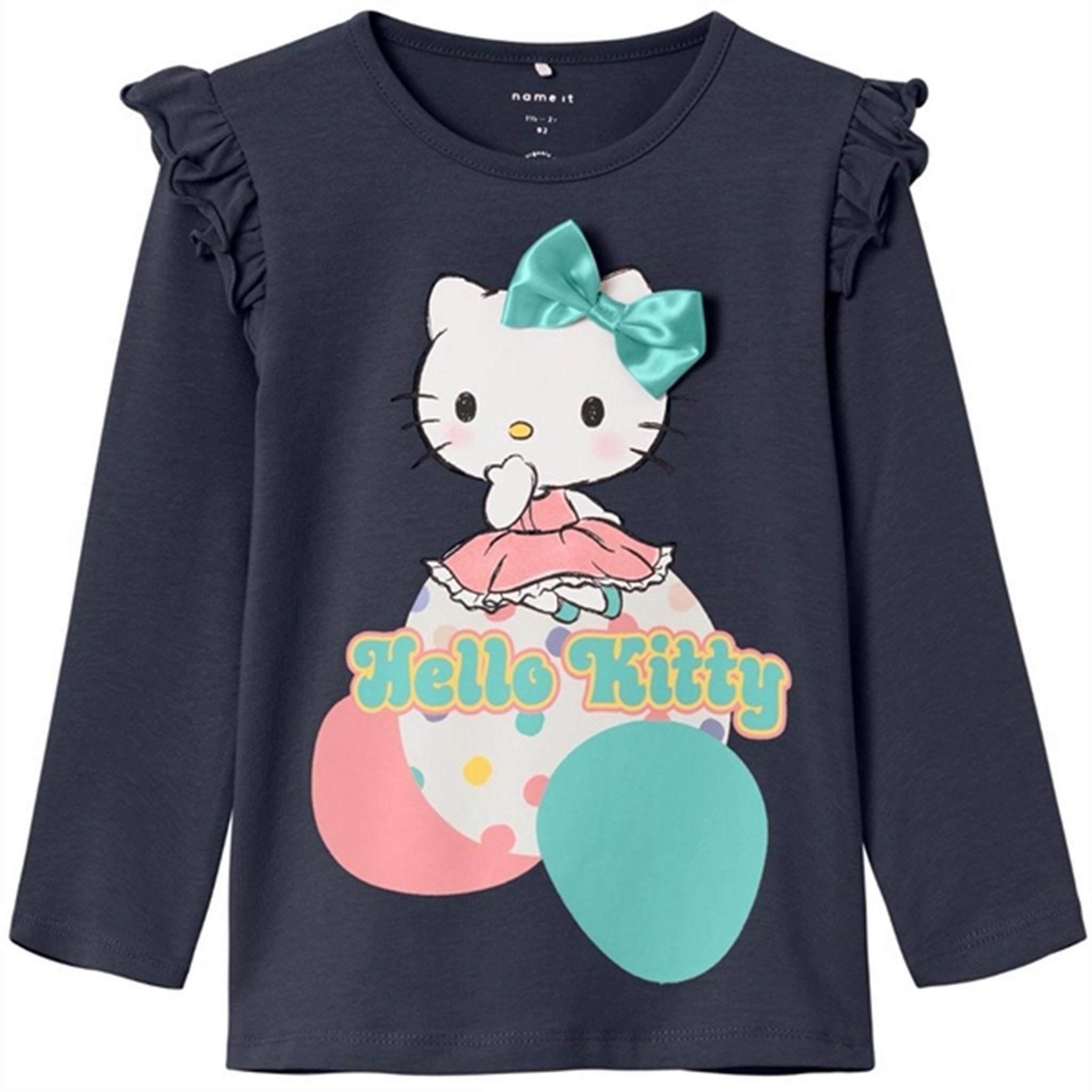 Name it Dark Sapphire Janice Hello Kitty Blouse Snag Resistant Fabric