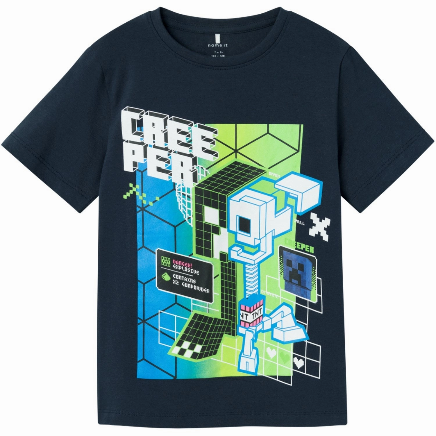 Name It Dark Sapphire Joshi Minecraft T-Shirt Multi Purpose Wear Perfect for Layering