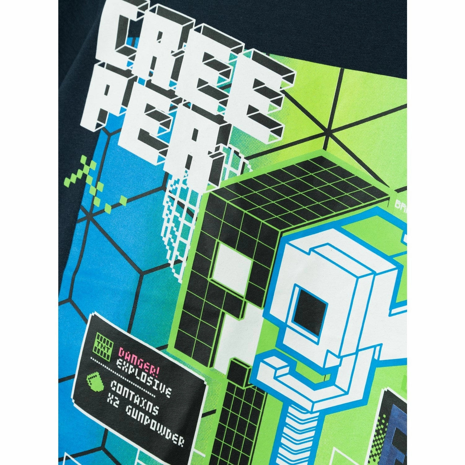 Name It Dark Sapphire Joshi Minecraft T-Shirt Double Stitched Hem Men's masculinity