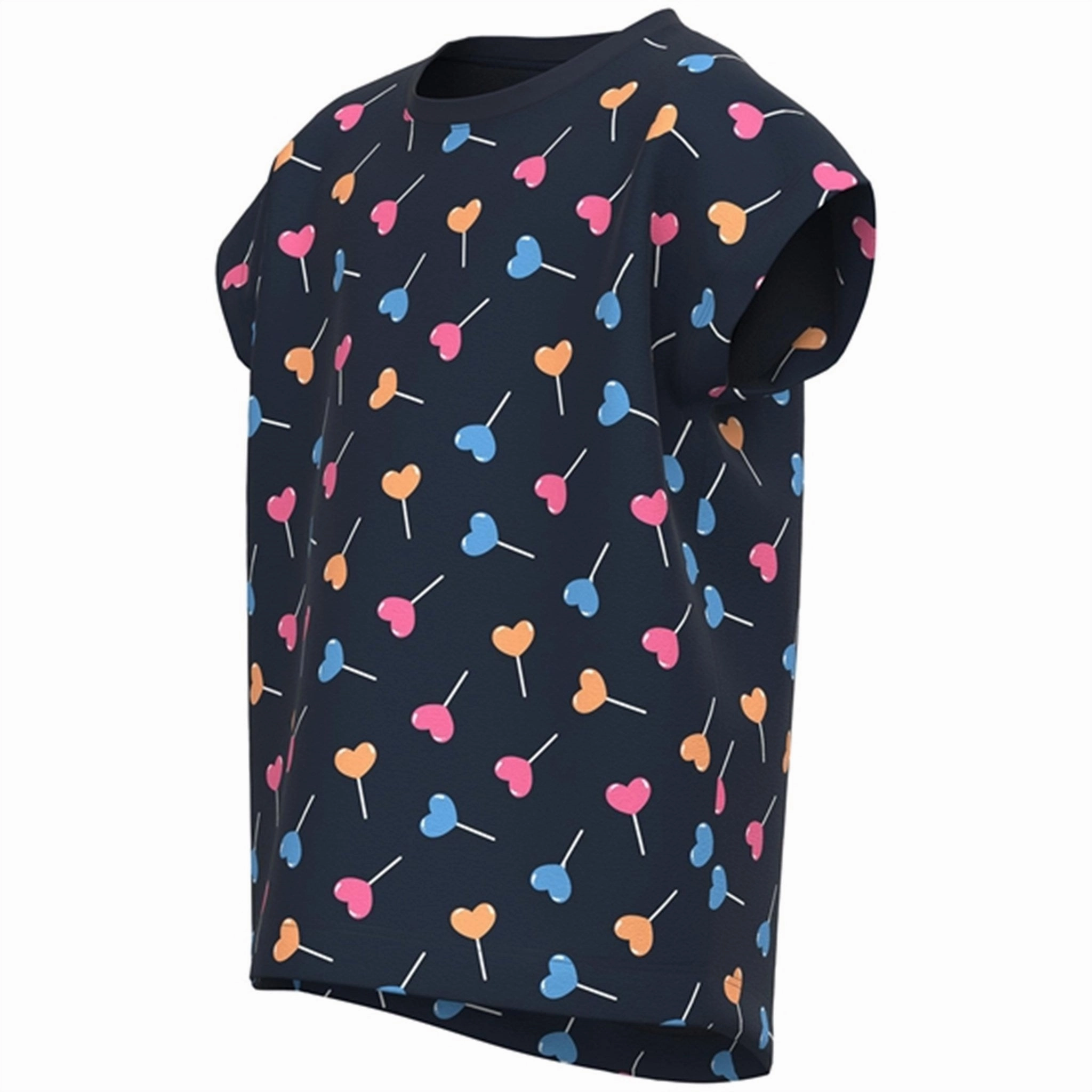 Name it Dark Sapphire Lollipop AOP Vigga T-Shirt Geometric Print