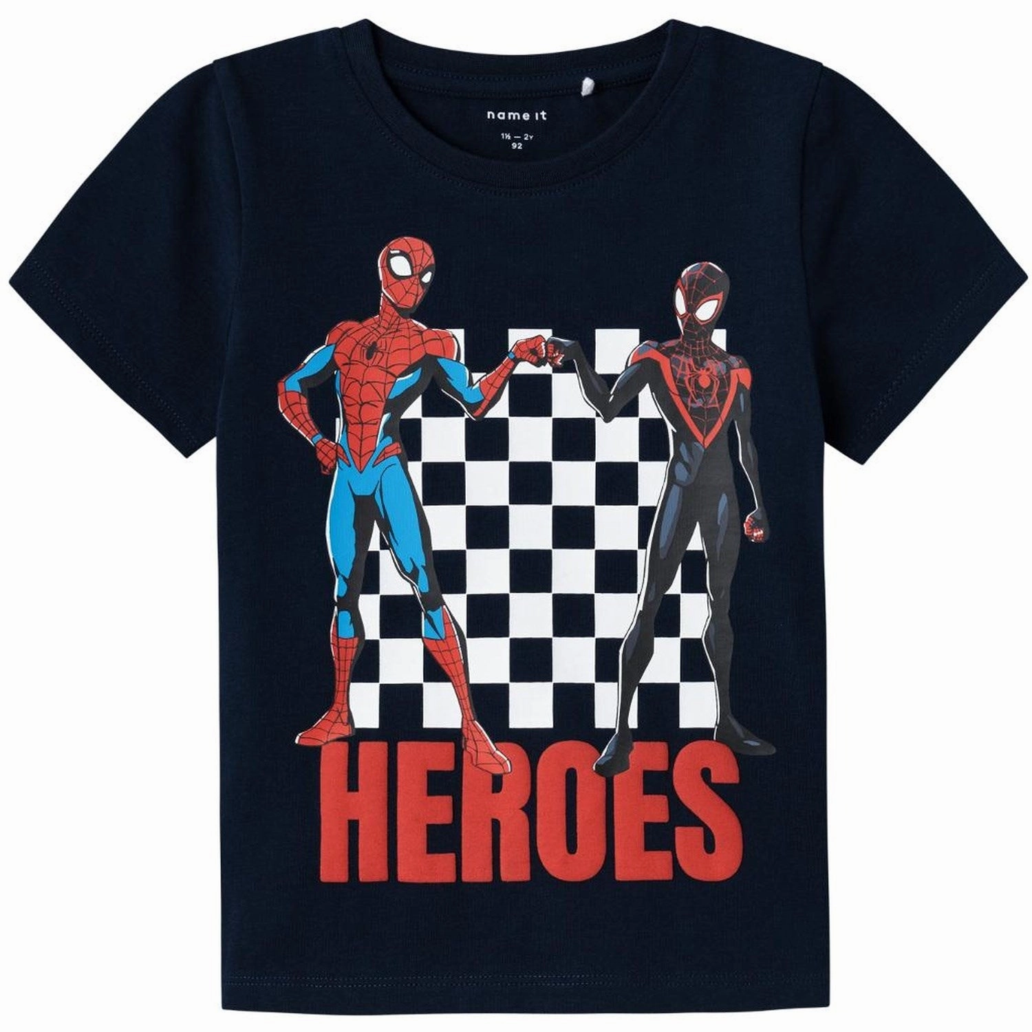 Sweat Absorbent Name It Dark Sapphire Maclin Spiderman T-Shirt