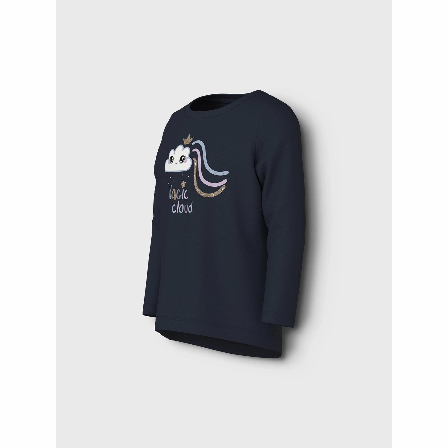 Name It Dark Sapphire Magic Cloud Vix Blouse Performance Fabric