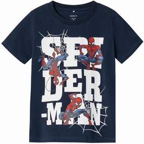 Name it Dark Sapphire Makan Spiderman T-Shirt Anti-bacterial Urban Casual