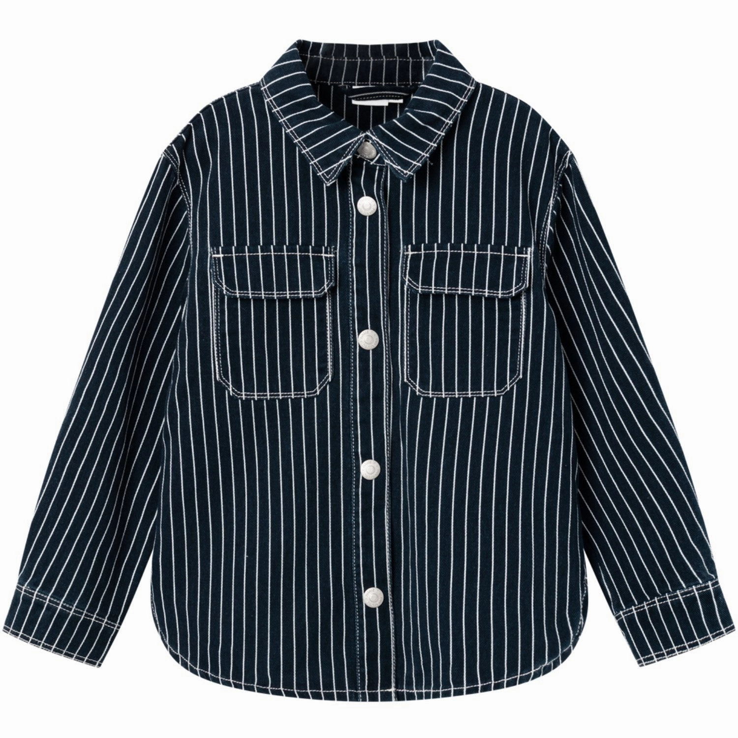 Name It Dark Sapphire Mine Twill Oversize Overshirt Snag Resistant Fabric Luxury Feel