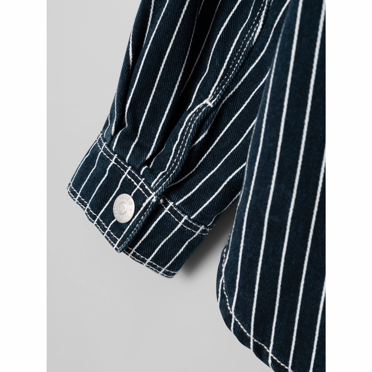 Name It Dark Sapphire Mine Twill Oversize Overshirt Subtle Details