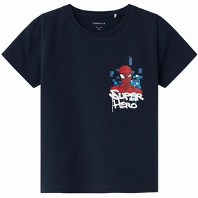 Name it Dark Sapphire Mizz Spider T-Shirt Functional Comfort Fit For Movement