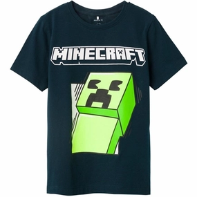 Cross Grain Knit Name it Dark Sapphire Mobin Minecraft T-Shirt Noos