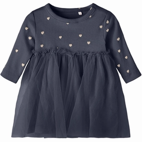 Name it Dark Sapphire Nadja Dress Winter Layering Flattering Design Wear