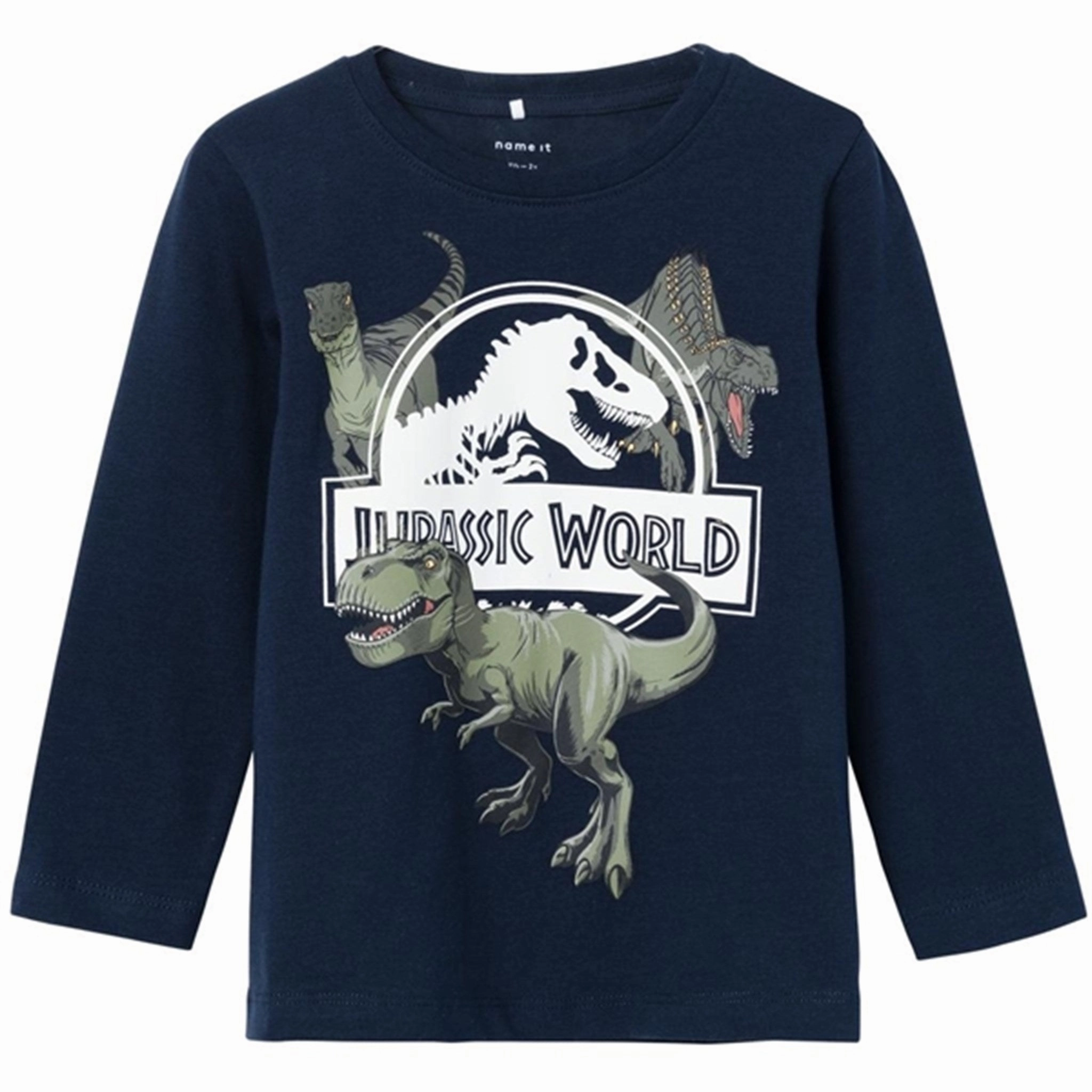 Name it Dark Sapphire Nijal Jurassic Blouse Noos Thermoregulating Layer