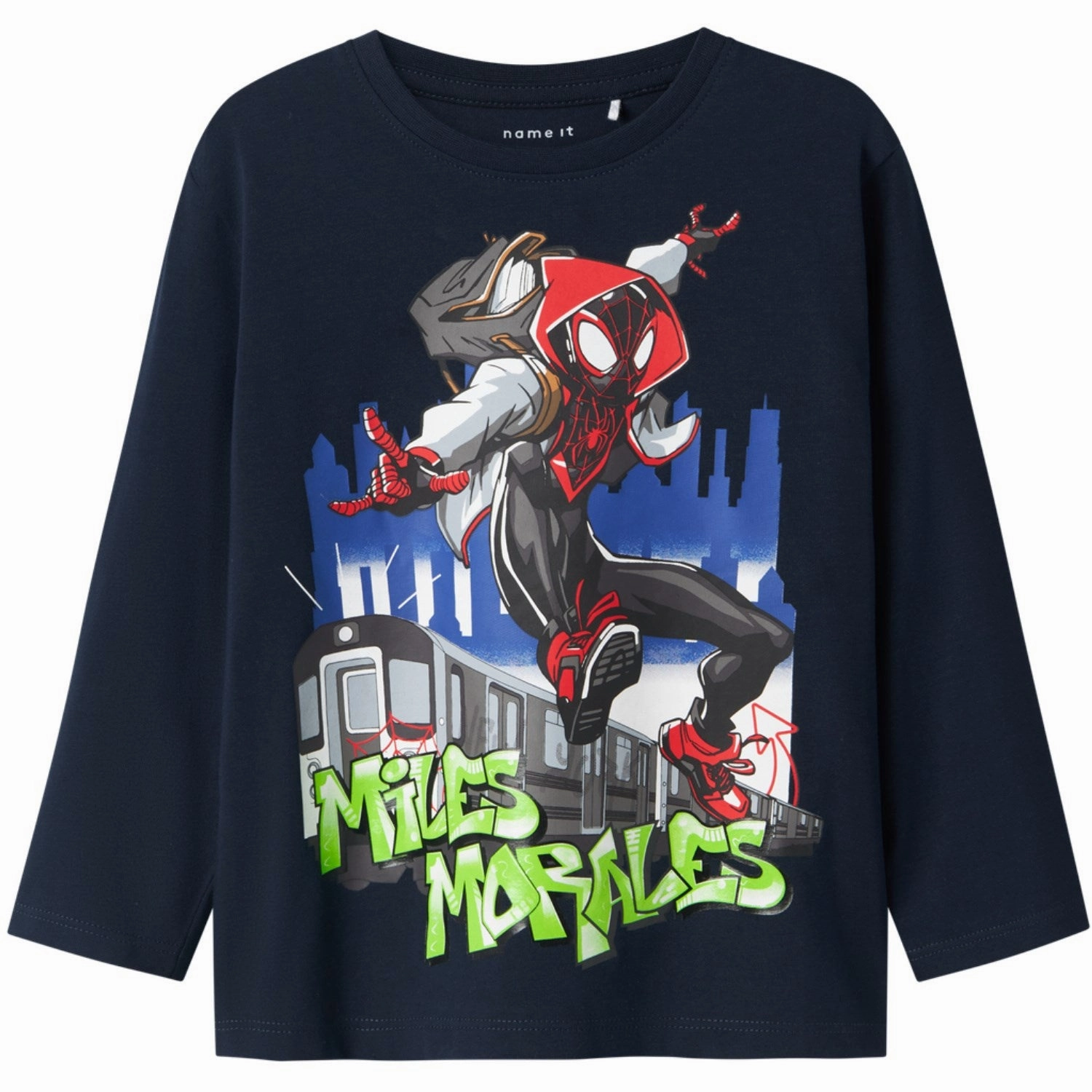 Name It Dark Sapphire Novyn Spiderman Regular Blouse Polished Look Pocket Detailing