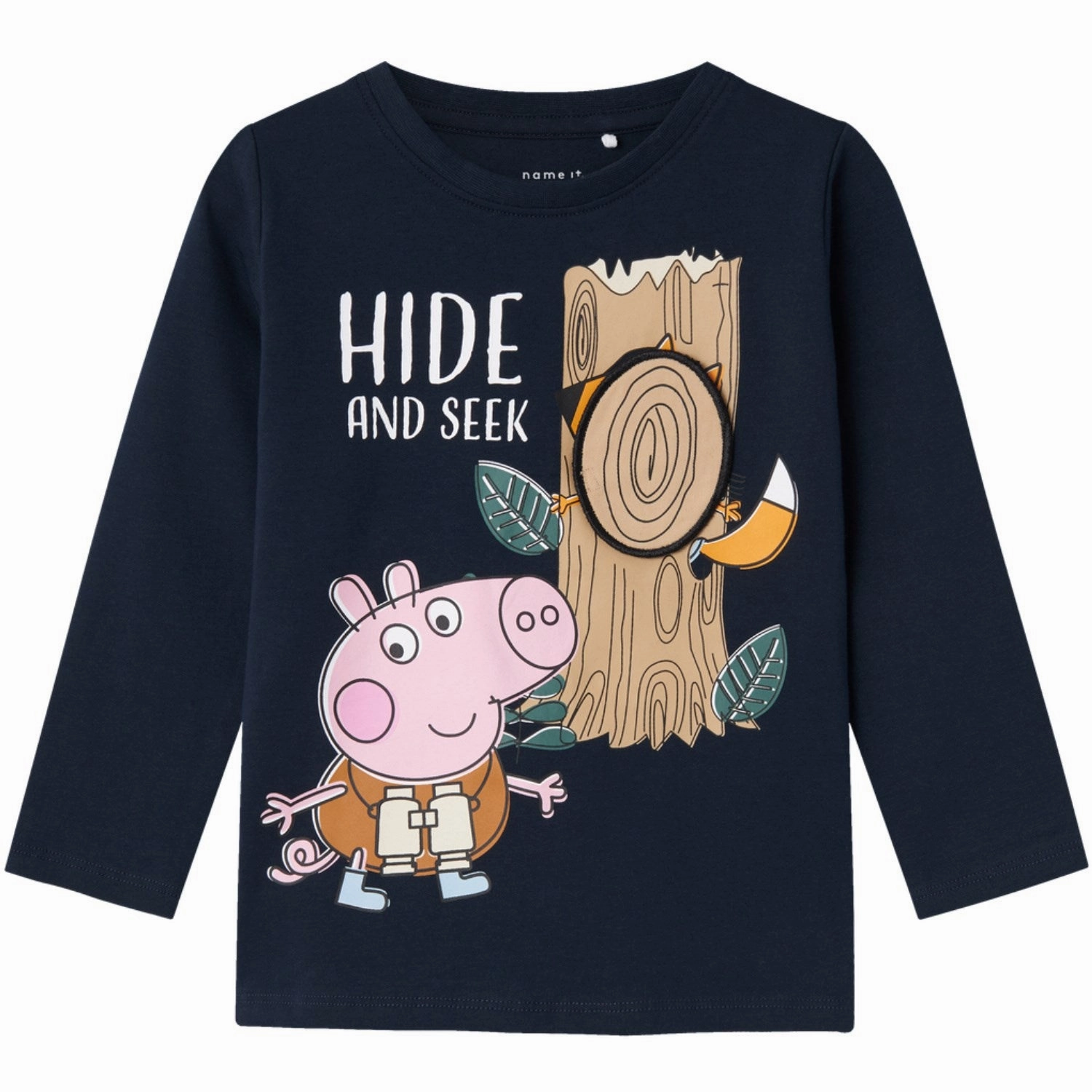 Name It Dark Sapphire Osgar Peppa Pig Regular Blouse Recycled Polyester Blend