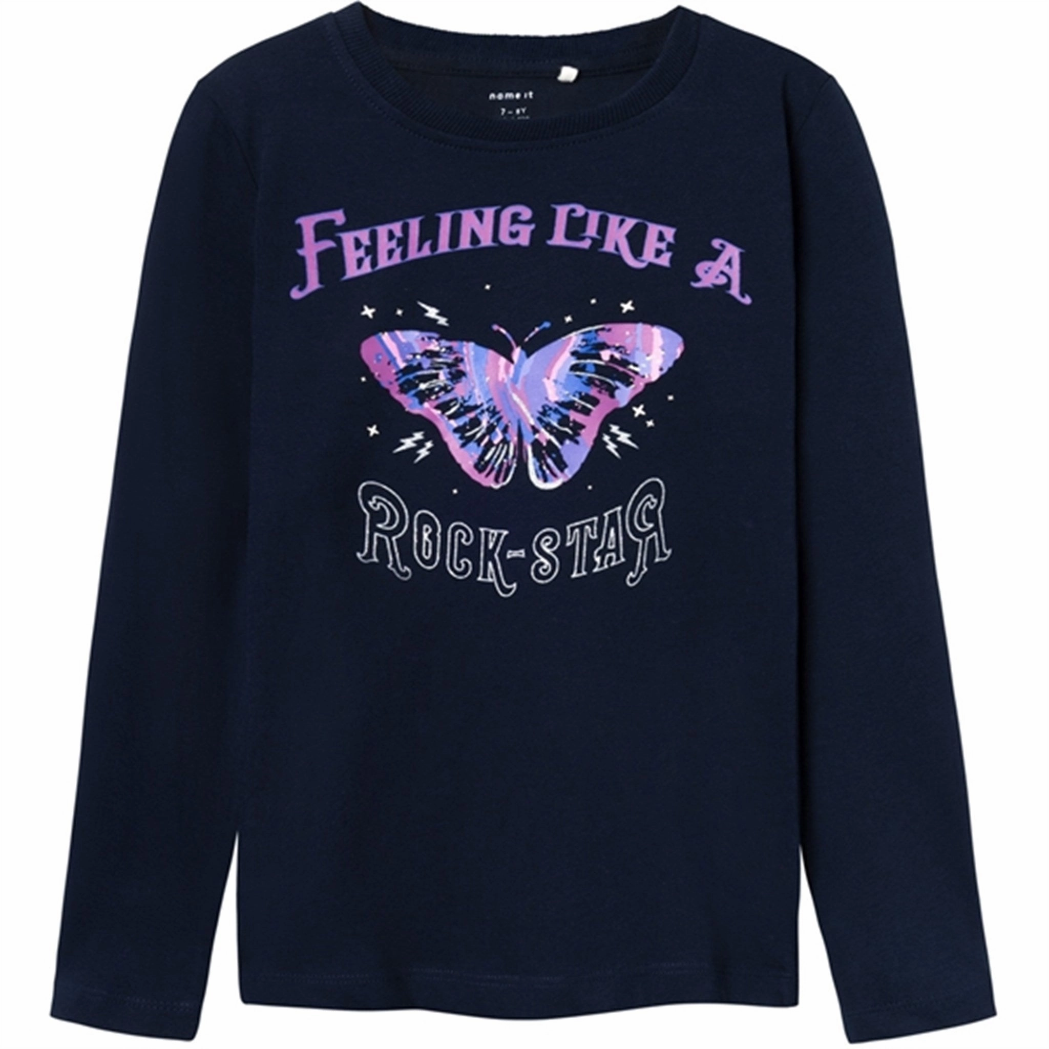 Name it Dark Sapphire Roda T-Shirt Minimalist Stitching