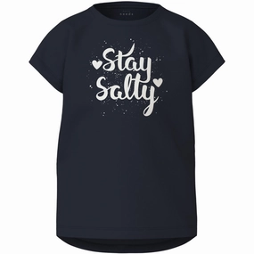 Floral Print Fresh Trend Name It Dark Sapphire Stay Vigea Capsl T-Shirt