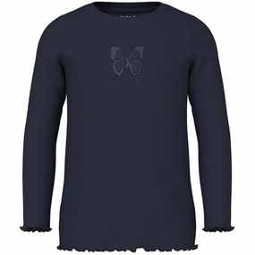 Zip Front Must-Have Item Name it Dark Sapphire Tammie Slim Blouse