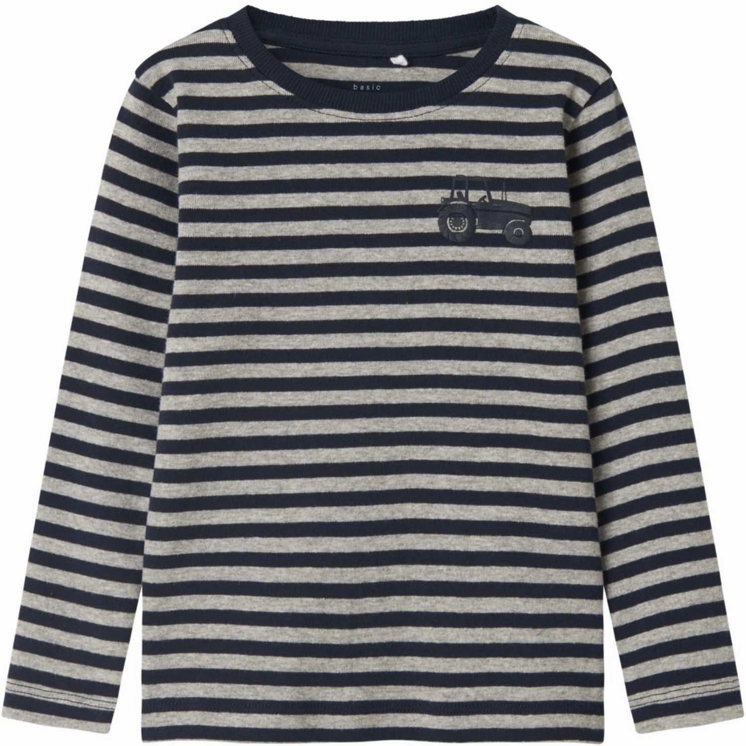 Name It Dark Sapphire Tractor Villy Slim Blouse Contrast Stitch Active Wear