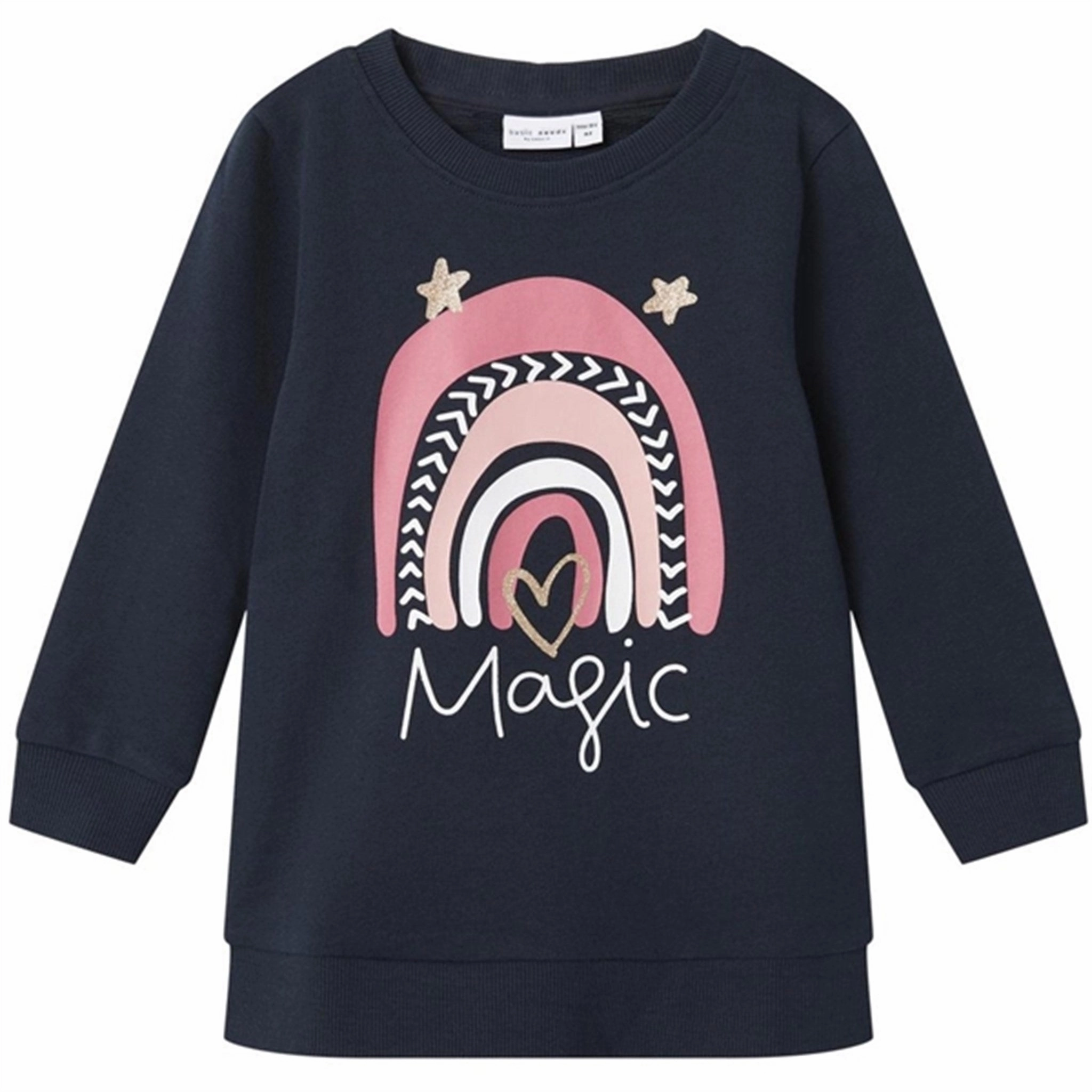 Name it Dark Sapphire Veronika Sweat Tunic Yoke Design Midweight Textile