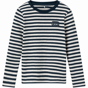 Name it Dark Sapphire Villy Slim Blouse Non Iron Material