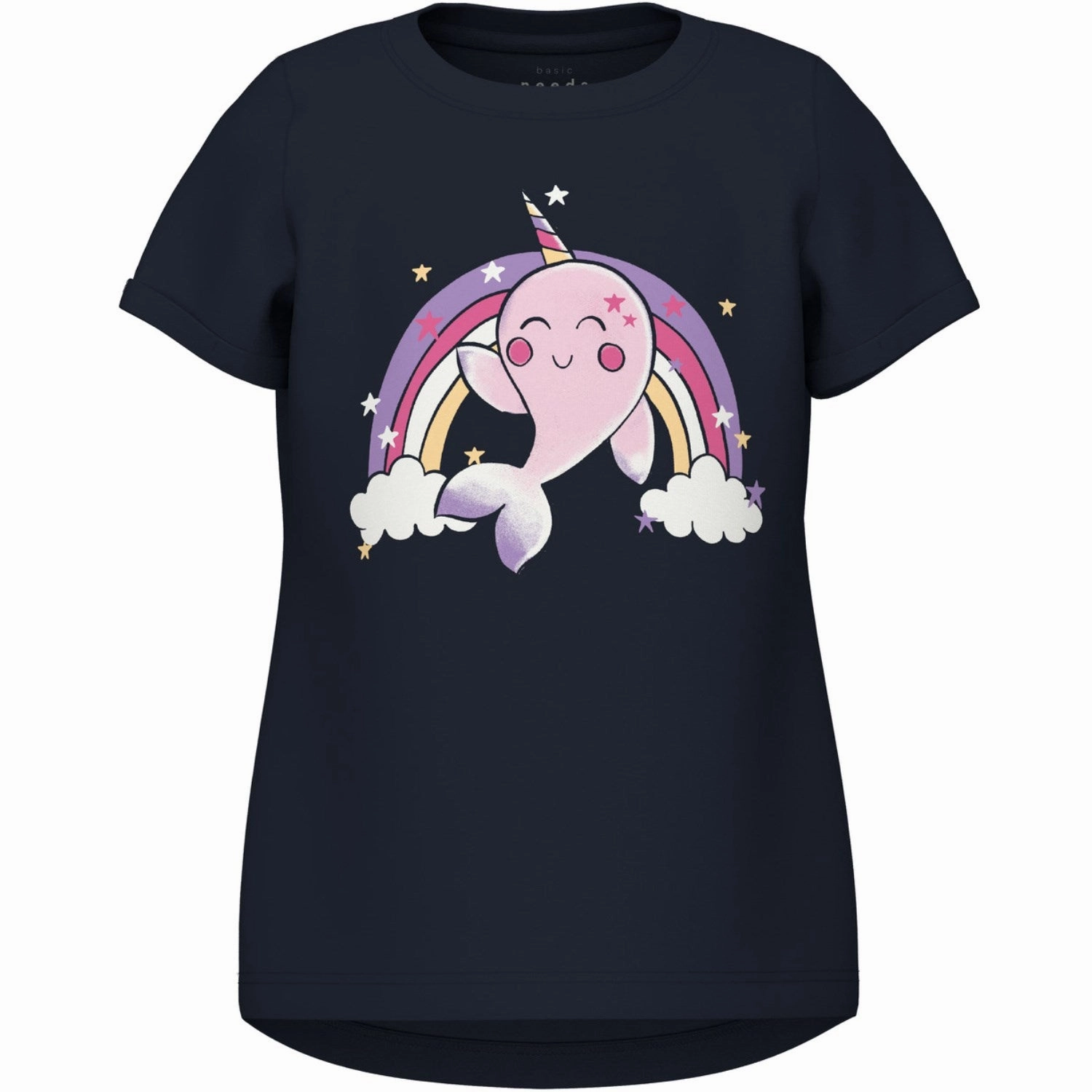 Flexible Neckline Name It Dark Sapphire Whale Vix T-Shirt