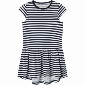 Midnight Mood Name It Dark Sapphire White Vigga Capsl Dress