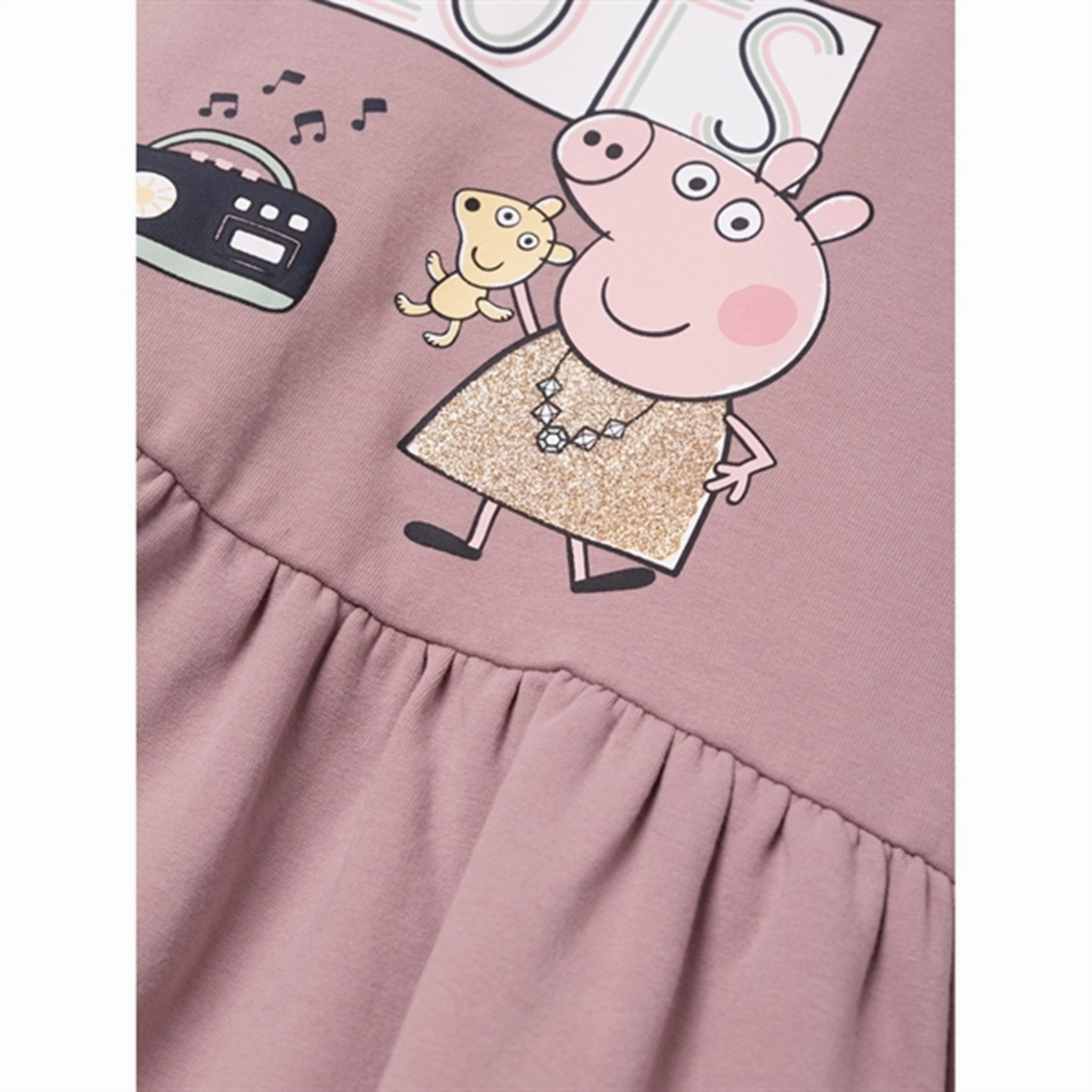 Name it Deauville Mauve Namma Peppa Pig Sweat Dress Move Free Smooth Wear