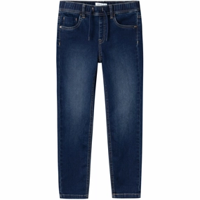 Daywear Style Artist Vibe Work Meeting Casual Name It Denim Blue Ryan Slim Jeans Noos