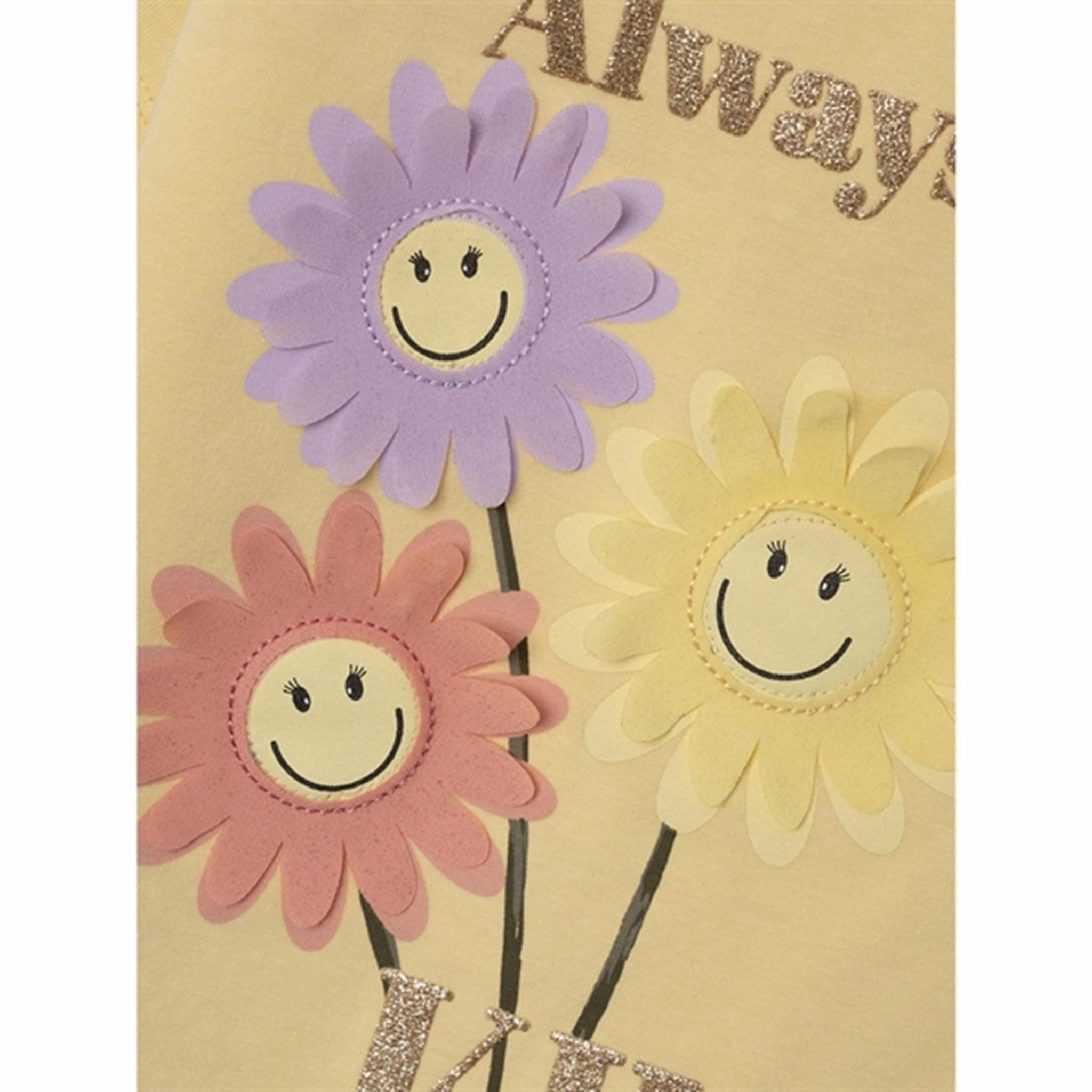 Sporty Style Name it Double Cream Farna Happy T-Shirt