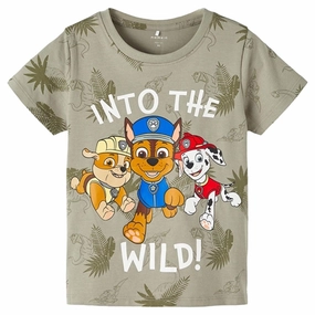 Name it Dried Sage Mont Paw Patrol T-Shirt Chic and Soft StretchReinforcedArmholes
