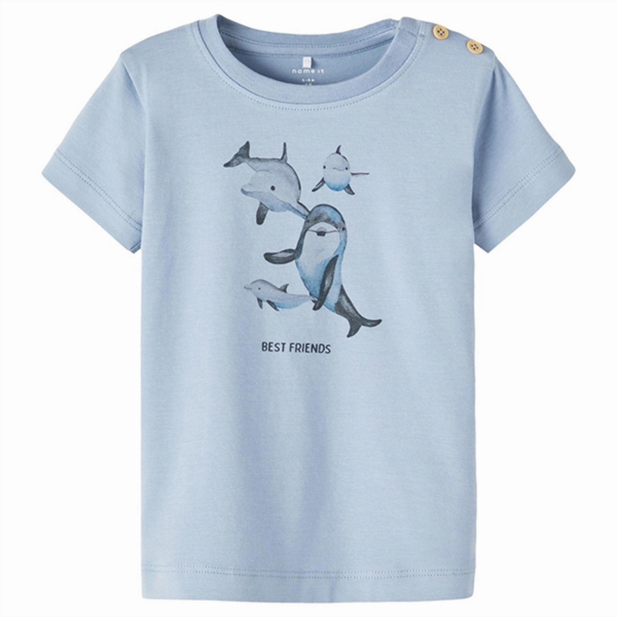 Sporty Style Name it Dusty Blue Fogat T-Shirt