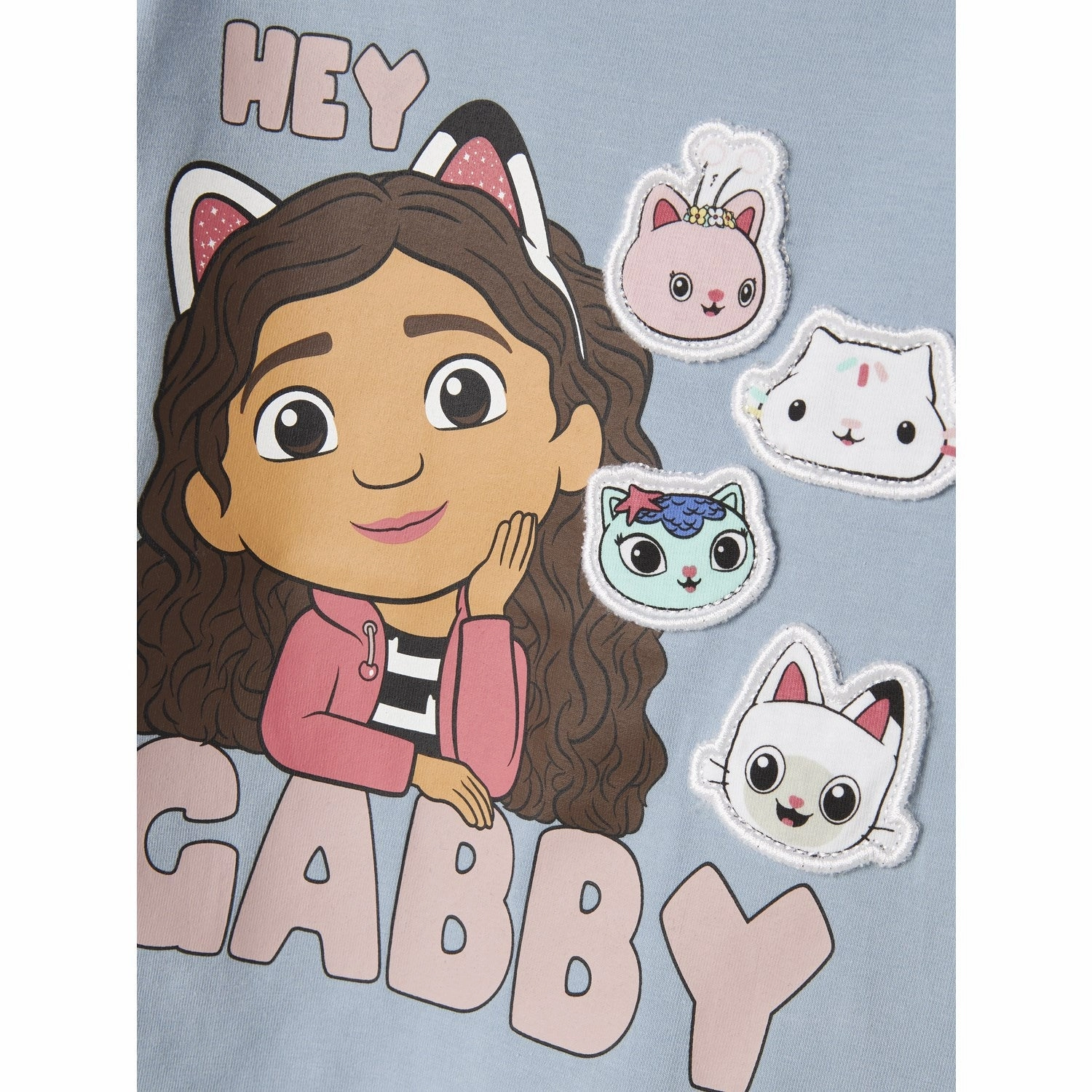 Double Needle Hemming Name It Dusty Blue Nmfjutte Gabby Ls Top Box Sky