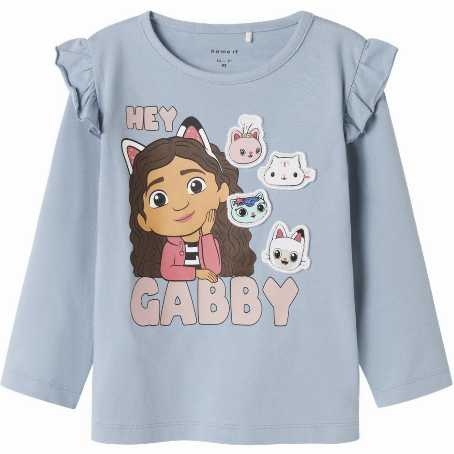 Name It Dusty Blue Nmfjutte Gabby Ls Top Box Sky Unisex style