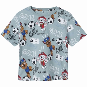 Trendy Tops Pre Shrunk Fabric Name It Dusty Blue Nmmjubi Paw Nreg Ss Top Cplg