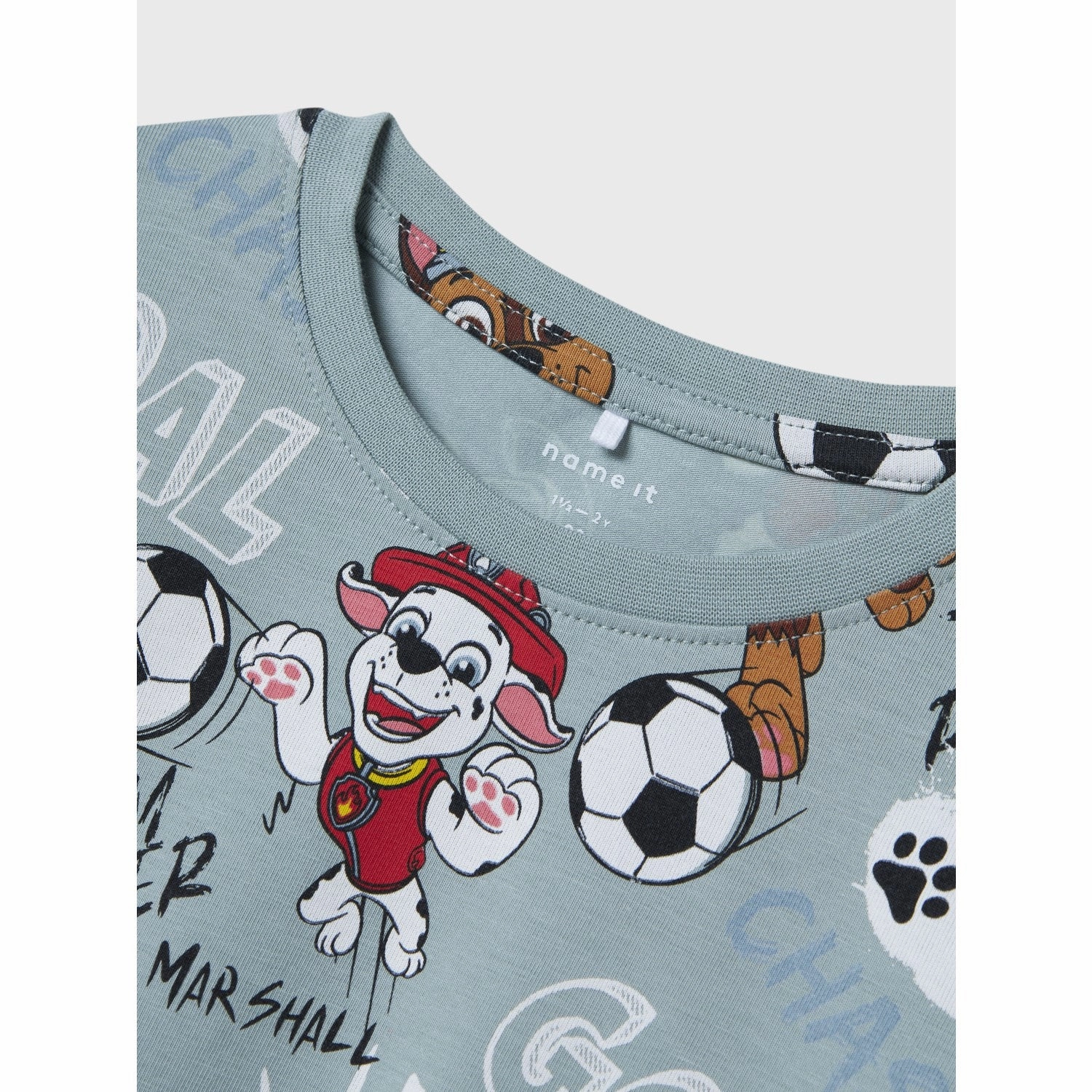 Biodegradable Options Name It Dusty Blue Nmmjubi Paw Nreg Ss Top Cplg