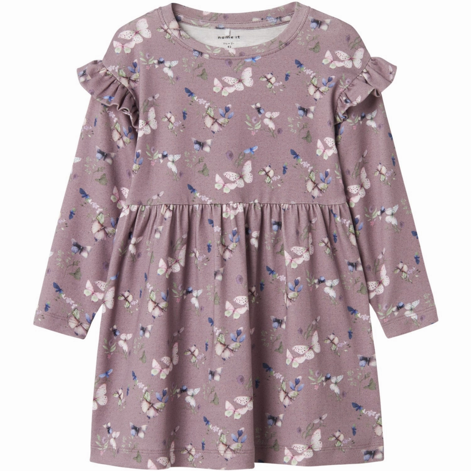 Name It Elderberry Bela Dress Pearl-Detail