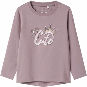 Name It Elderberry Cute Vix Blouse Tuckable Hem Holiday Outfit