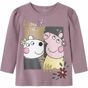 Tailored Cut Name It Elderberry Damina Peppa Pig Blouse