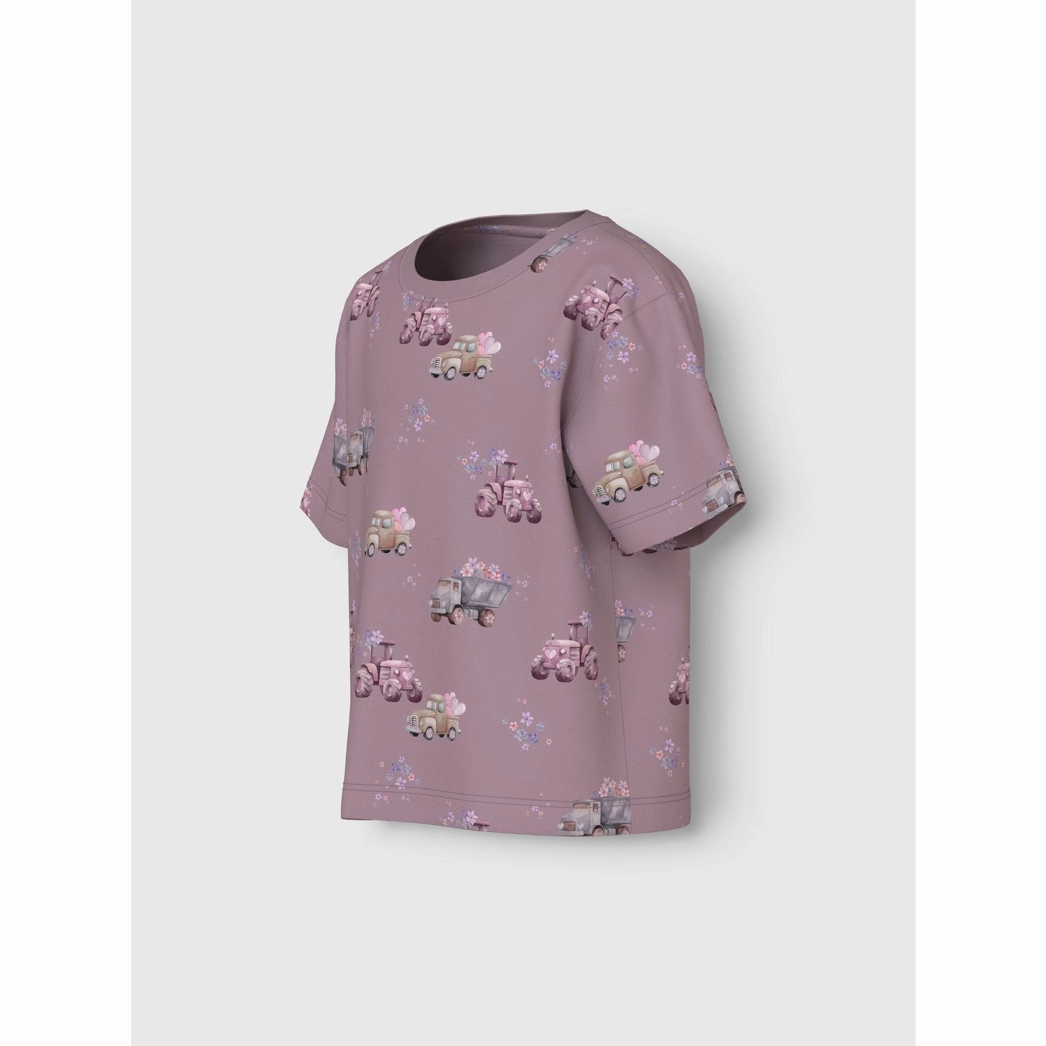 Cool and Comfortable Minimalist Layer Name It Elderberry Helga Regular T-Shirt