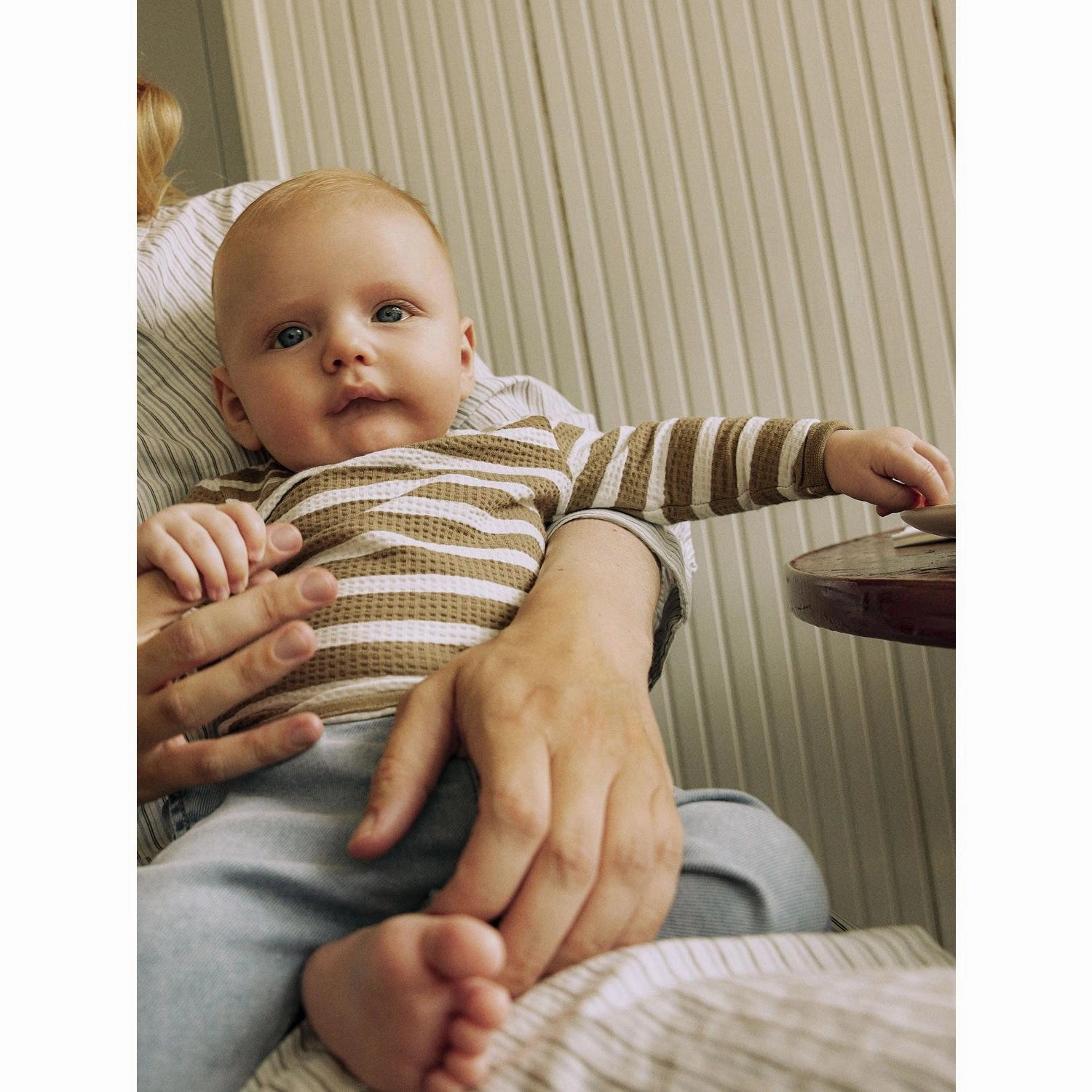 Name It Elmwood Dion O-Neck Blouse Patterned Texture Comfortable fit