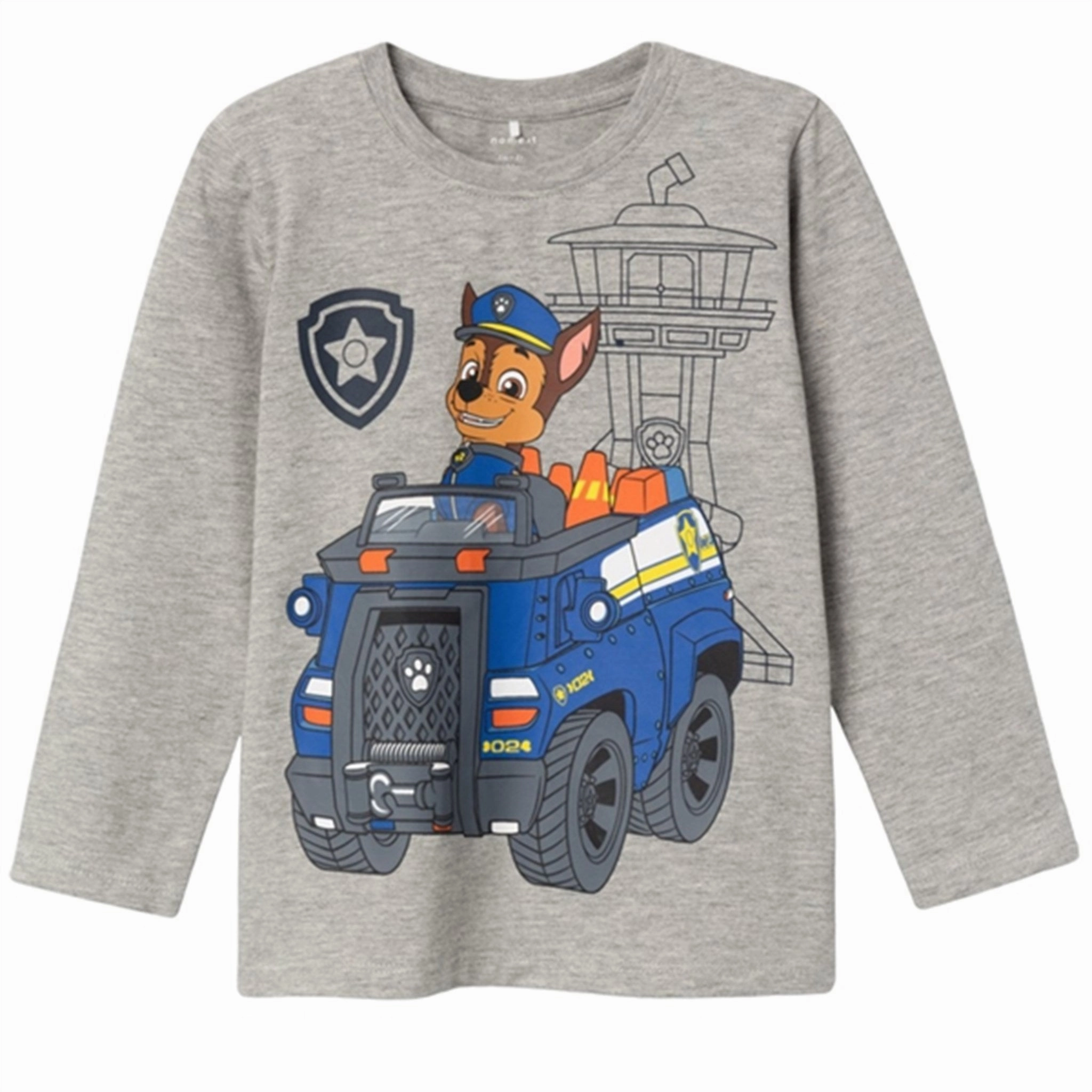 Soft Touch Structured Shoulder Support Name it Grey Melange Absalon Paw Patrol Blouse