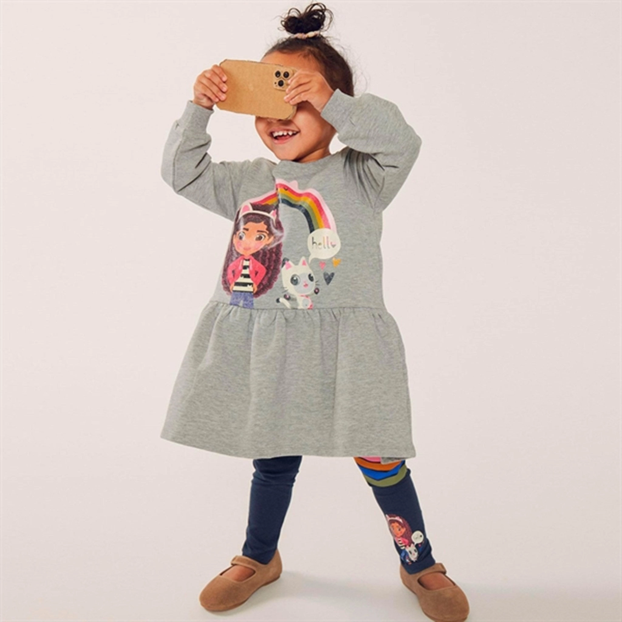 Name it Grey Melange Amma Gabby Sweat Dress Chill Vibes