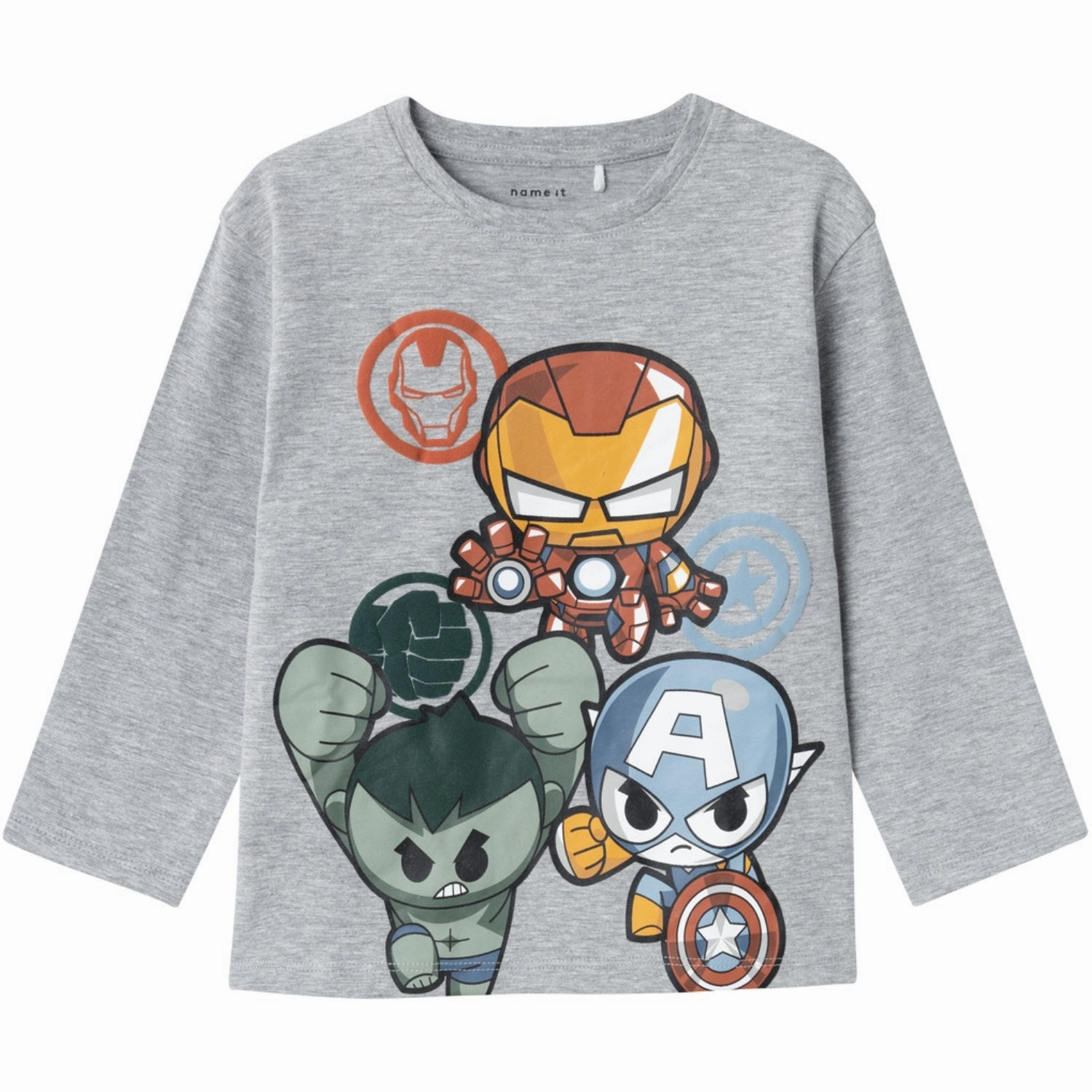 Name It Grey Melange Anan Marvel Blouse Personalized Touch Multipurpose Layering Fabric