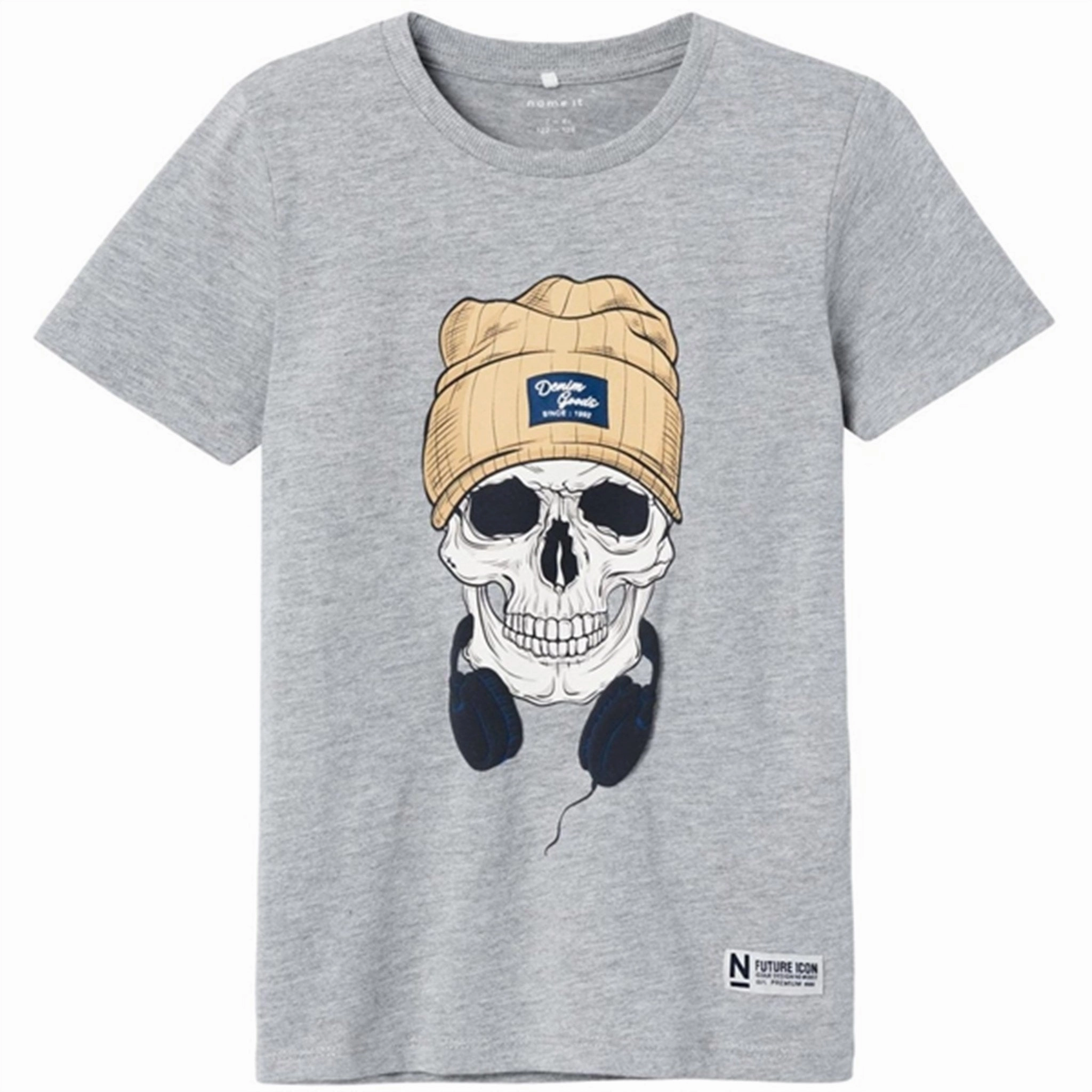 Name it Grey Melange Balukas T-Shirt Classic Chic Skin Friendly Lining