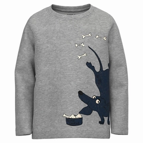 Oversized style Name it Grey Melange Brian Blouse